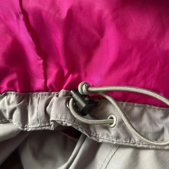 THE NORTH FACE HyVent Grey Pink Waterproof Nylon Rain Hood Jacket Gorpcore S - Picture 10 of 16
